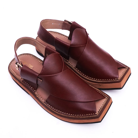 Article M-002 exquisite craftsmanship of Brown handmade Chappal