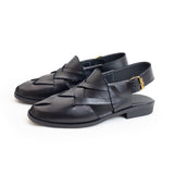 HANDMADE SMART NOROZI CHAPPAL BLACK