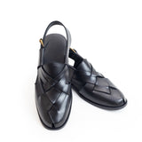 HANDMADE SMART NOROZI CHAPPAL BLACK