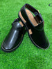 Exquisite craftsmanship of  Double Sole Jeans Black handmade Chappal