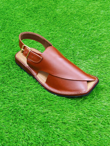 Article M-0011 exquisite craftsmanship of Brown Khyber handmade Chappal