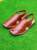 Article M-0011 exquisite craftsmanship of Brown Khyber handmade Chappal