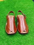 Article M-0011 exquisite craftsmanship of Brown Khyber handmade Chappal