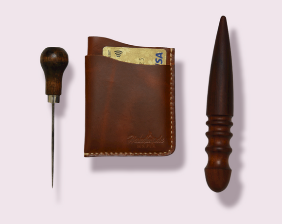 Handmade Brown Color Premium Card Holder Model: W-08
